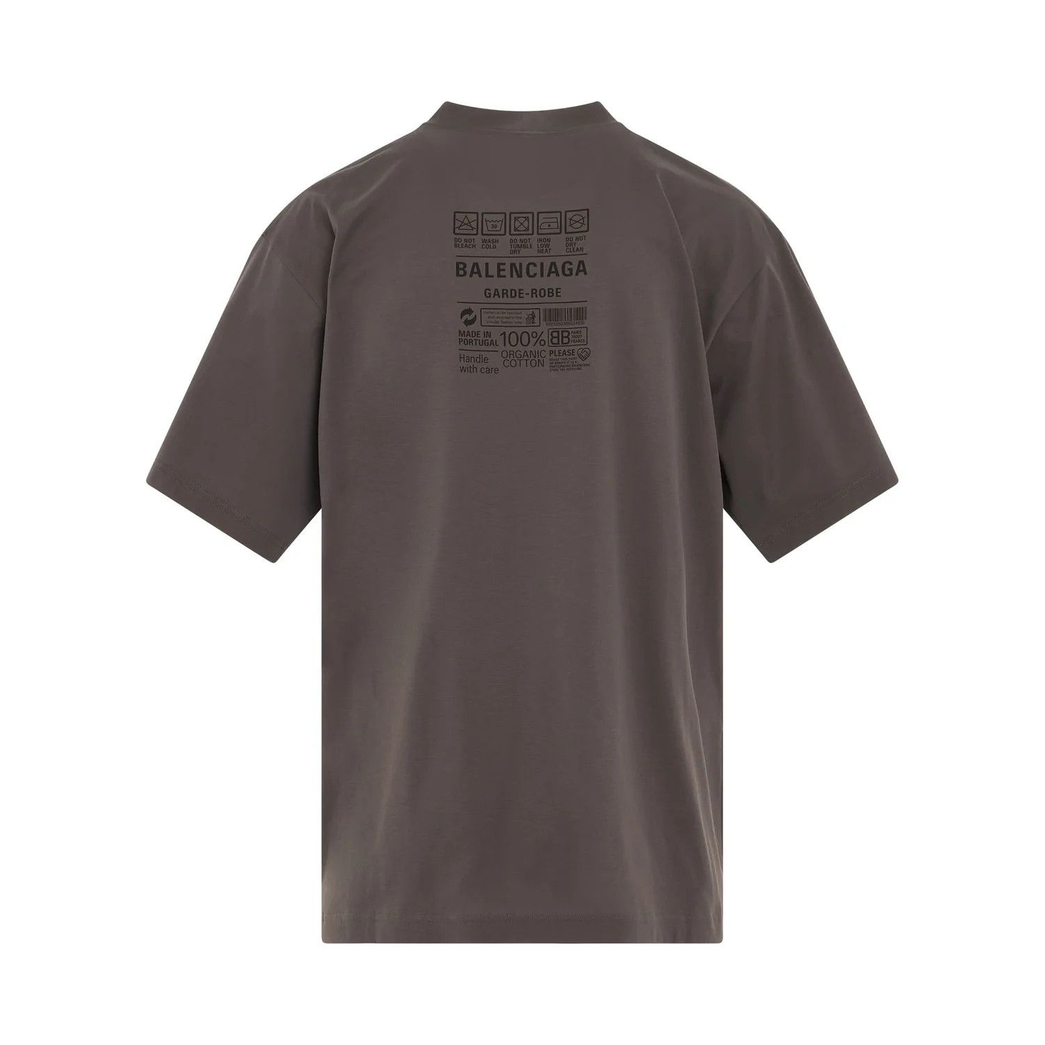 Balenciaga o1la1rc1a0625 Care Label T-Shirt Medium Fit in Grey Size US S / EU 44-46 / 1 - 4 Thumbnail