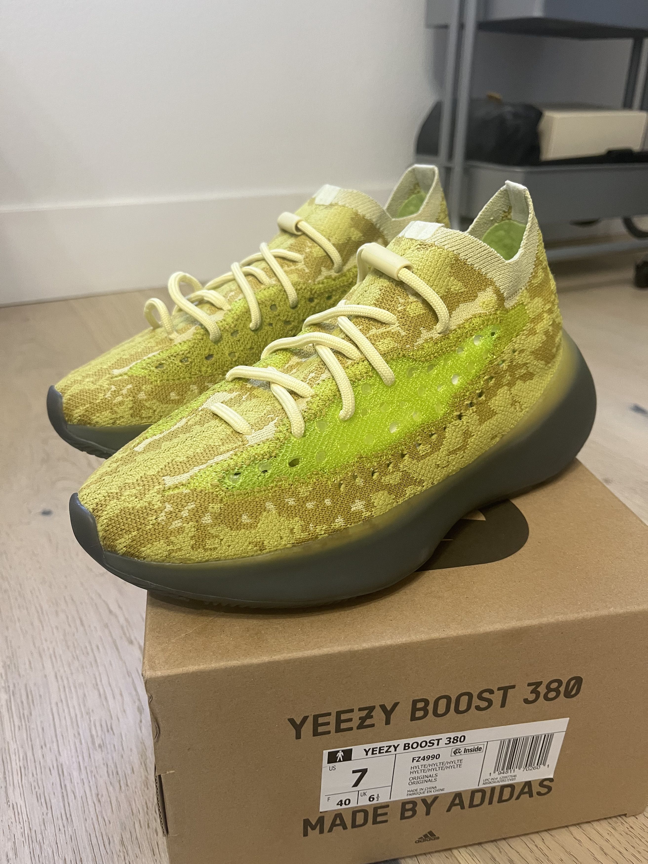adidas gazelle silver green womens Shop Yellow Mens adidas Yeezy Boost 380 Lace Up Sneakers  Shoebacca