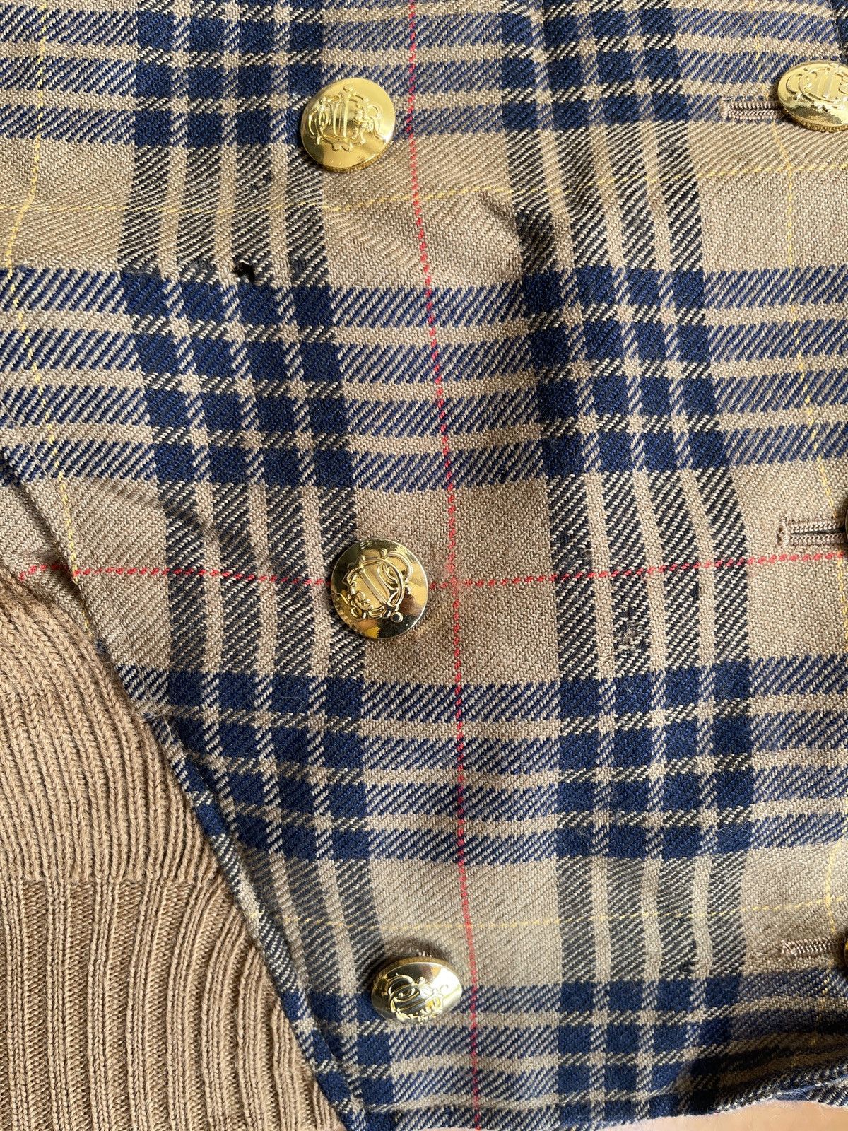 Christian Dior Monsieur Christian Dior Tartan Cropped Luxury Jacket Size US M / EU 48-50 / 2 - 18 Thumbnail