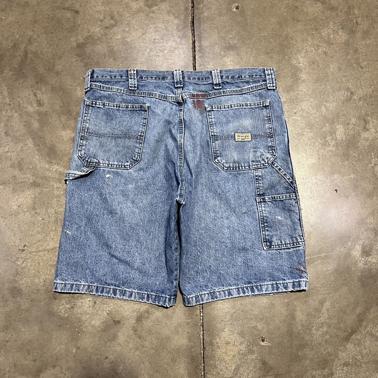 Vintage × Wrangler Vintage Y2K Wrangler Denim Carpenter Shorts Baggy Skater Size US 38 / EU 54 - 1 Thumbnail