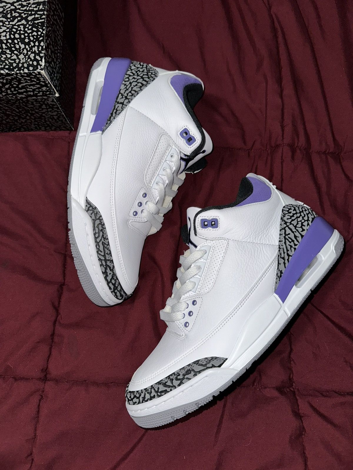 Jordan Brand Jordan 3 DARK IRIS👾 Size US 10.5 / EU 43-44 - 2 Thumbnail