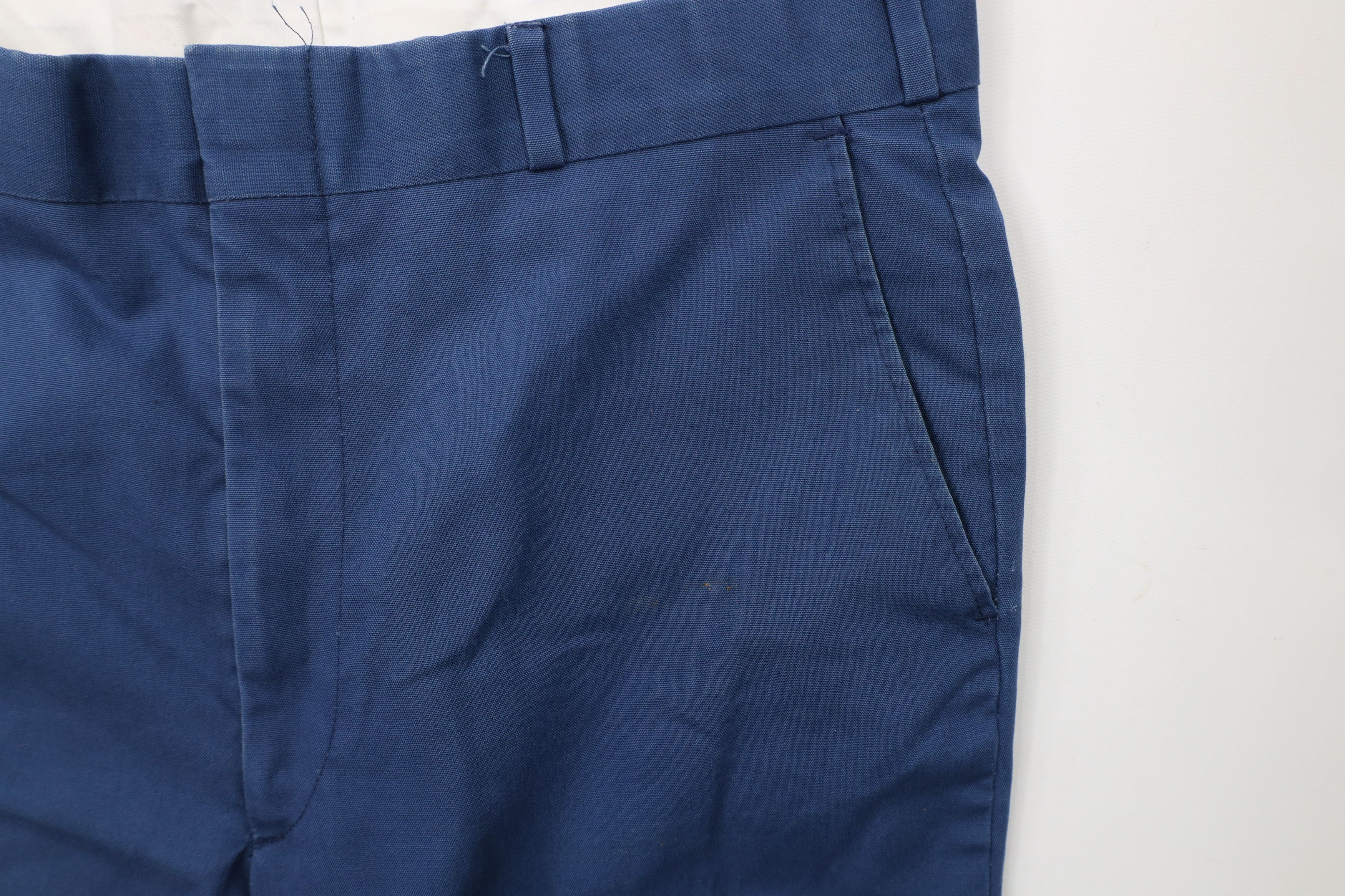 Vintage Vintage 70s Streetwear Flared Wide Leg Chino Pants Blue USA Size US 32 / EU 48 - 8 Thumbnail