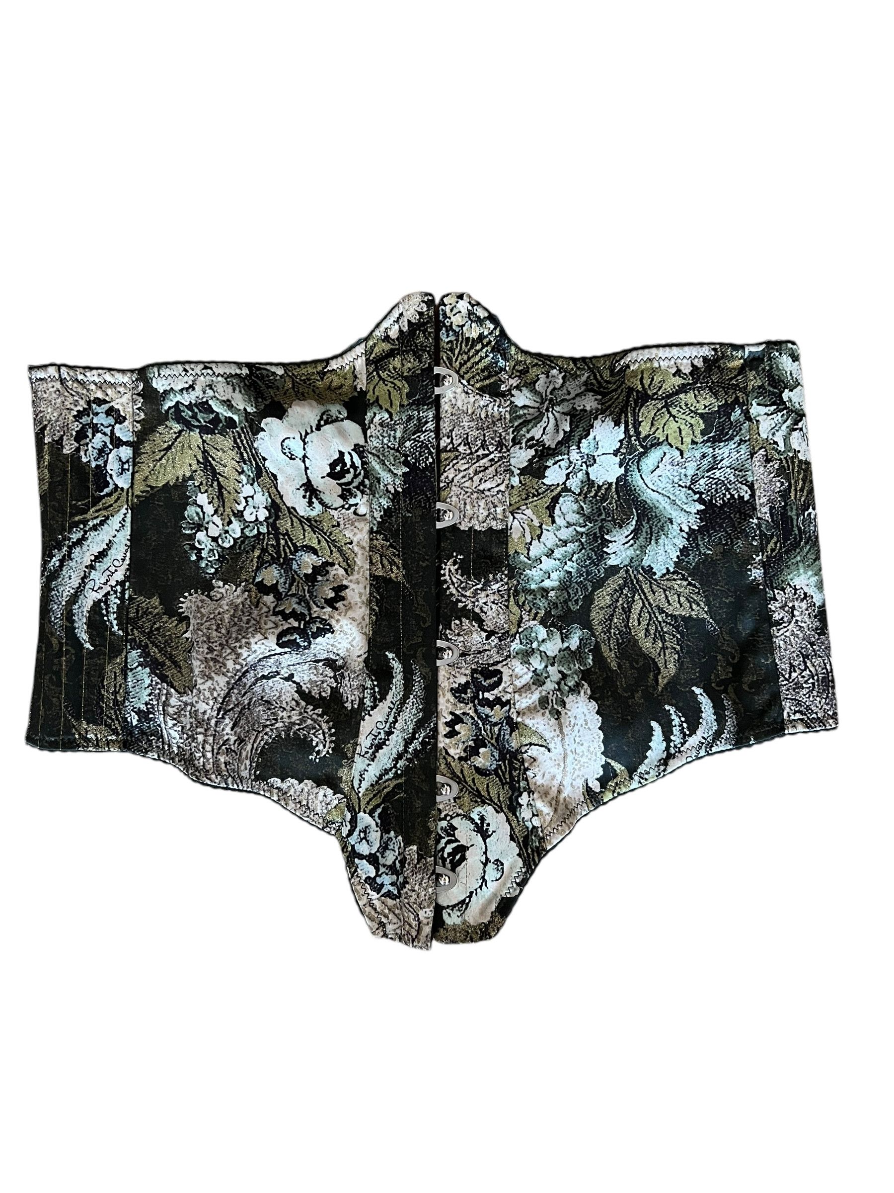 Roberto Cavalli Roberto Cavalli 2001 Floral Laced Corset Size XL / US 12-14 / IT 48-50 - 4 Thumbnail
