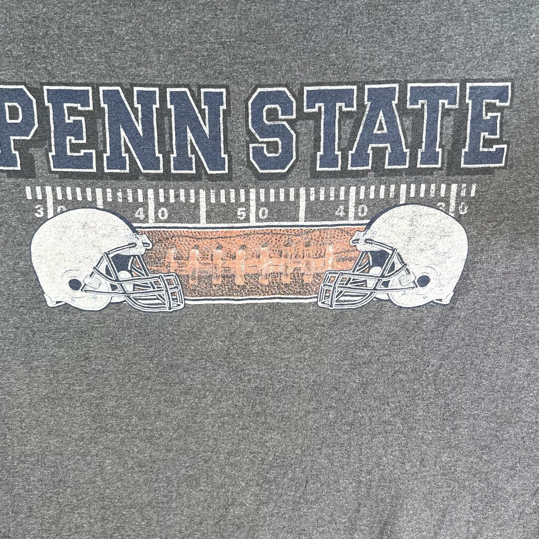 Penn VINTAGE Penn State Football T-Shirt Mens 2XL Gray Short Sleeve Size US XXL / EU 58 / 5 - 2 Thumbnail