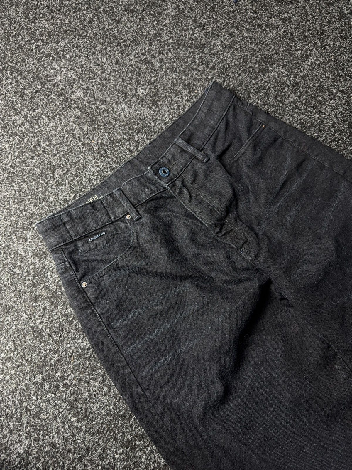 G-Star G-Star RAW Janeh Loose Tapered Jeans Black Cradle Denim Y2K Size 29" - 7 Thumbnail