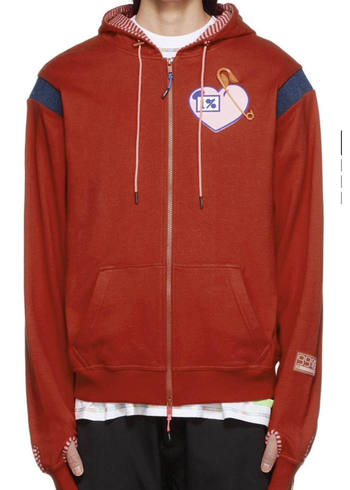 99%IS- Red 1%OVE Mohican Hoodie Size US M / EU 48-50 / 2 - 1 Thumbnail