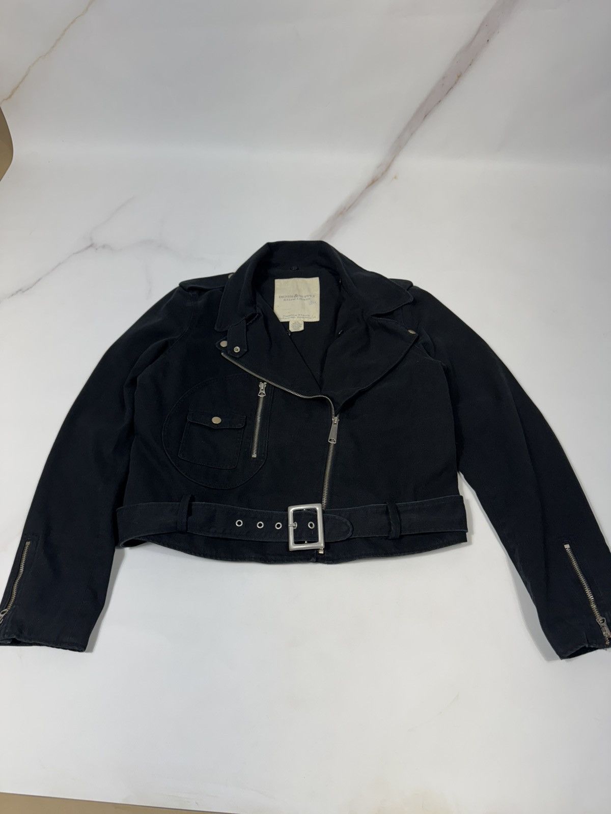 Denim & Supply Ralph Lauren Vintage Denim&Supply Ralph Lauren Belted Biker Jacket Size XL / US 12-14 / IT 48-50 - 2 Thumbnail