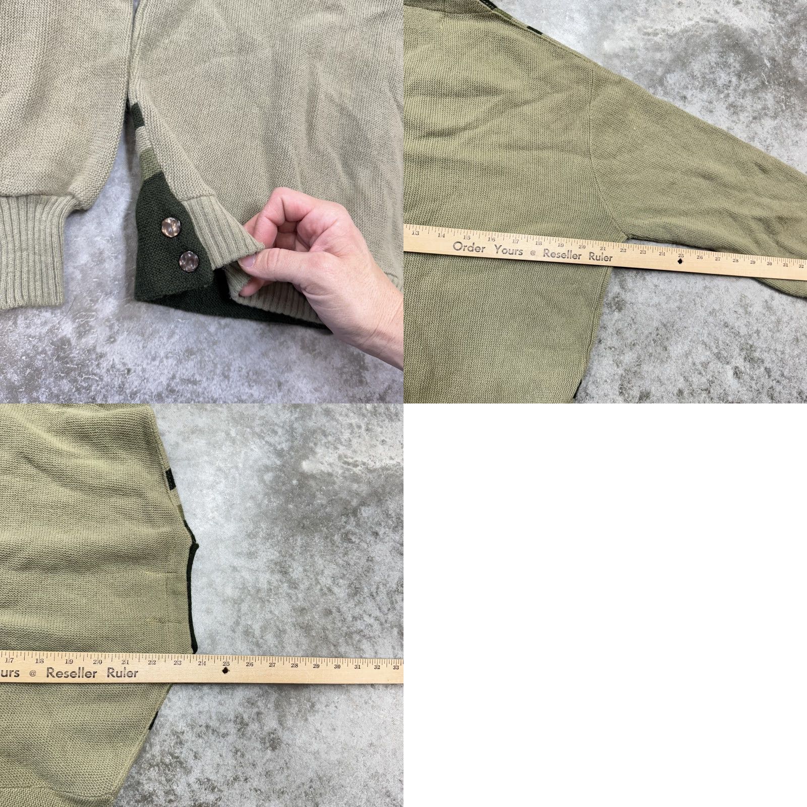 Vintage VINTAGE Jack Nicklaus Sweater Cardigan Mens M Green Knit Striped All Seasons Button Front V-Neck 70s Golf Size US M / EU 48-50 / 2 - 8 Thumbnail