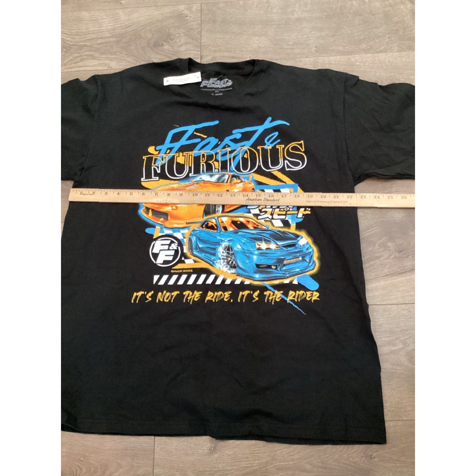 Vintage VINTAGE? No. FAST & FURIOUS Since 2001 T-Shirt Men XL Black Crew Neck Graphic Print Toretto Paul Walker Movie Fan Apparel 2001-2021 Mens Size US XL / EU 56 / 4 - 4 Thumbnail