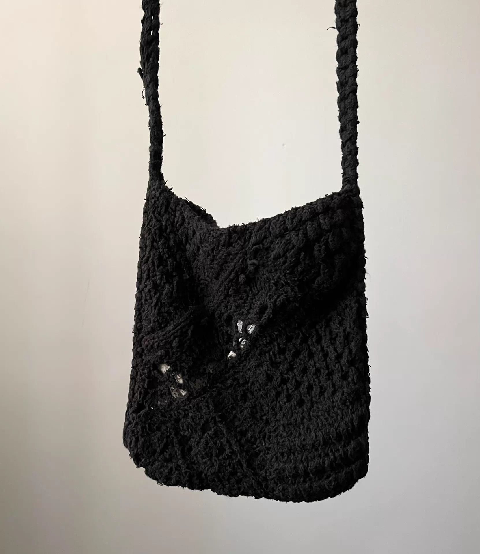 Number (N)ine Number (N)ine 03AW Grunge Knit Crossbody Bag Size ONE SIZE - 2 Thumbnail