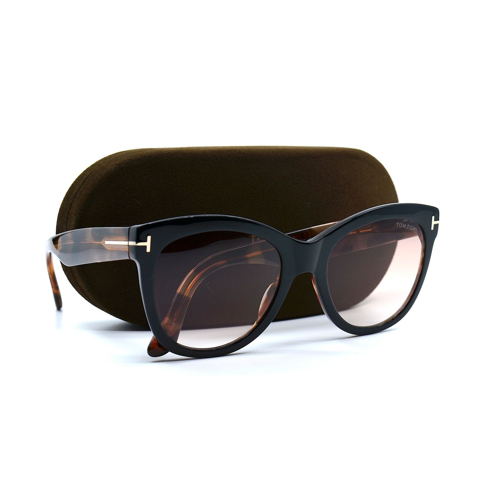Tom Ford TOM FORD WALLACE TF870 05F BLACK/ HAVANA BROWN SUNGLASSES Size ONE SIZE - 12 Thumbnail