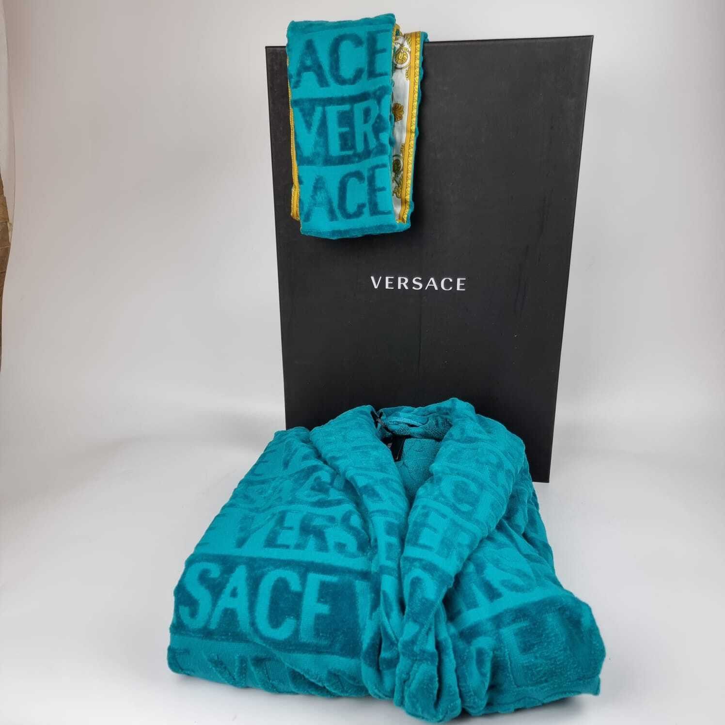 Versace Versace Baroque Print Blue Long Bathrobe New XXL Size US XXL / EU 58 / 5 - 4 Thumbnail