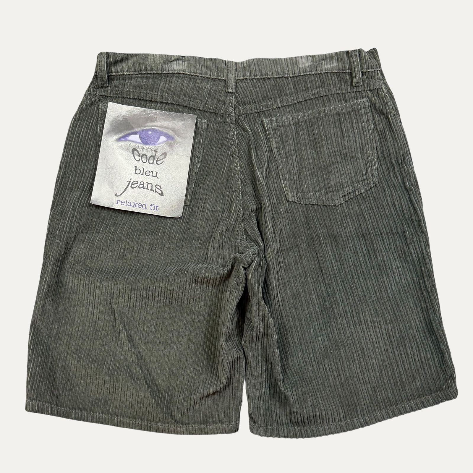Vintage Vintage Y2K Code Bleu Corduroy Shorts Size US 36 / EU 52 - 2 Thumbnail
