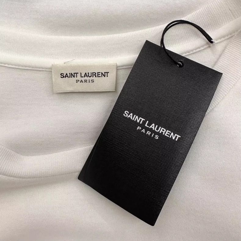 Saint Laurent Paris Saint Laurent ParisLogo letter cotton short sleeve 2504-Ne Size US M / EU 48-50 / 2 - 5 Thumbnail