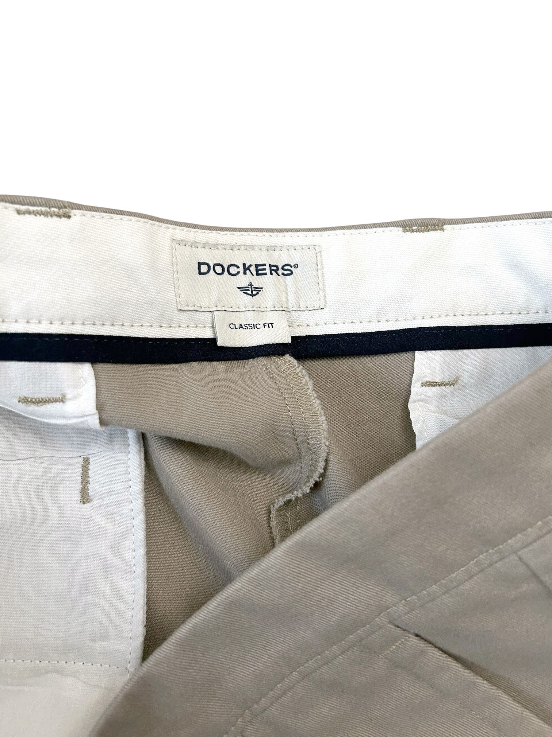 Dockers Dockers Size 38x32 Classic Fit Pleated Front Pants Beige Size US 38 / EU 54 - 4 Thumbnail