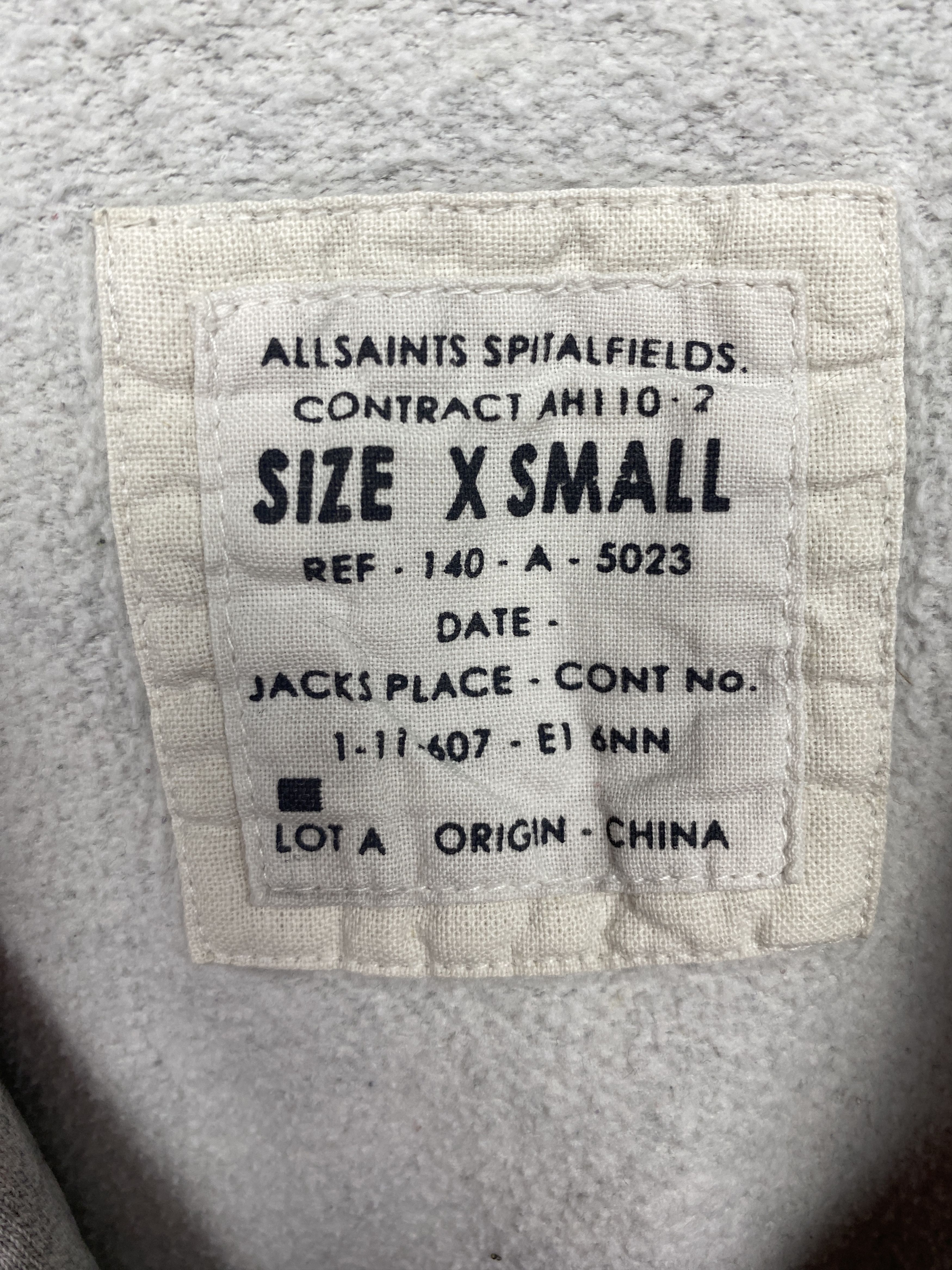 Allsaints × Vintage Allsaints Vintage Mens Suspend Full Zip Hoody Size US XS / EU 42 / 0 - 5 Thumbnail
