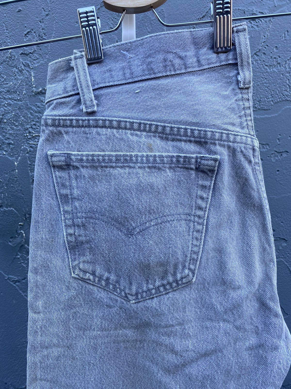 Levi's Vintage 90s Levi's 501xx Jeans - Faded Grey Wash Size US 32 / EU 48 - 6 Thumbnail