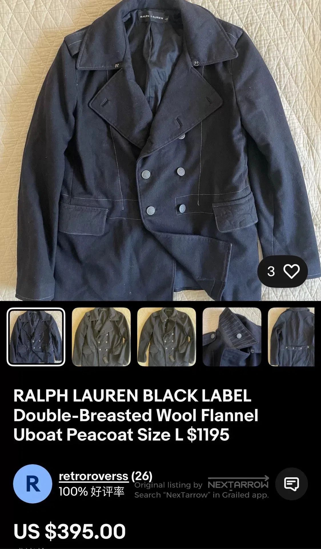 Ralph Lauren Black Label Ralph Lauren Black Label Wool Double. Size US S / EU 44-46 / 1 - 2 Thumbnail