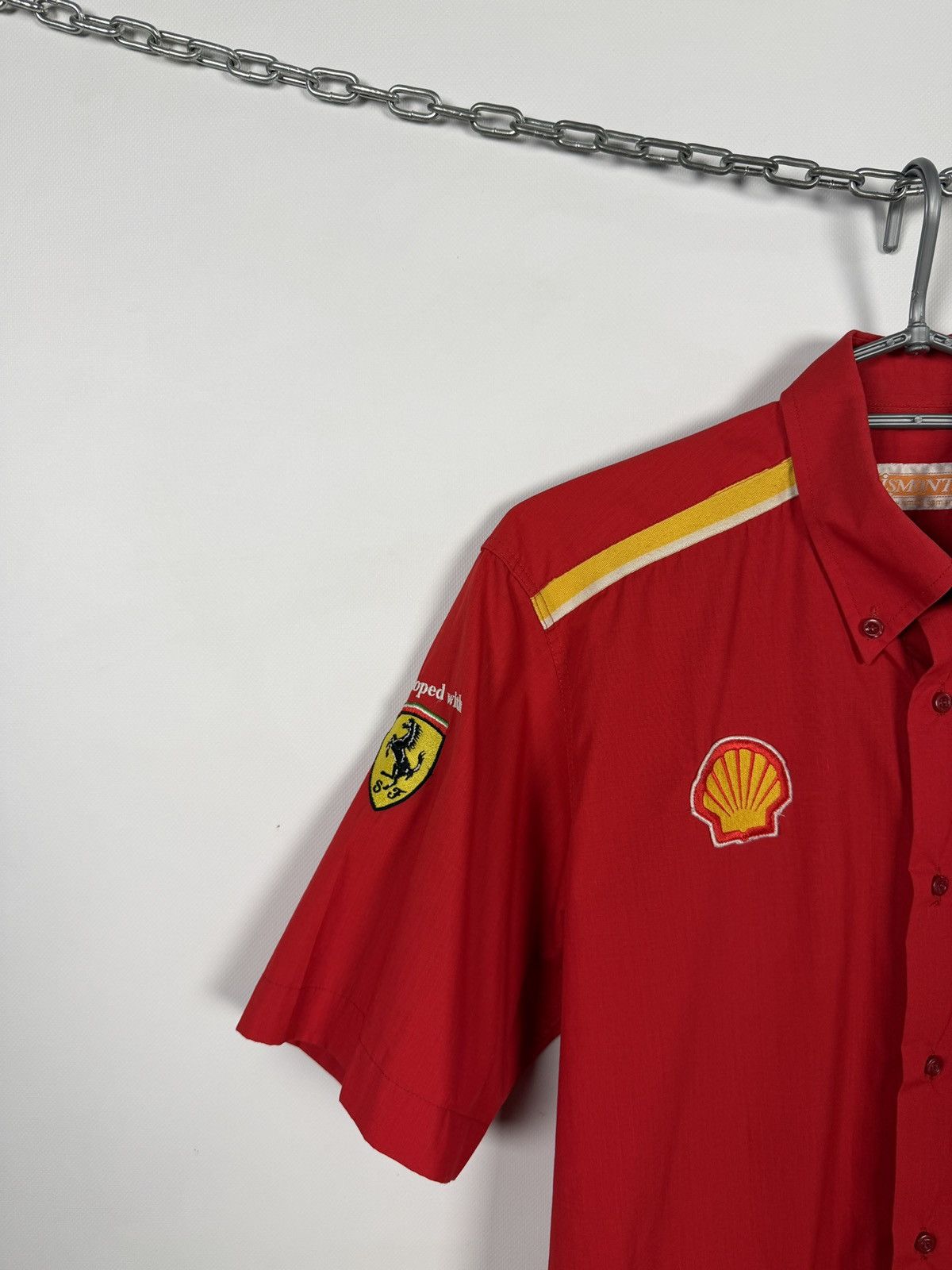Ferrari Ferrari Shell V-Power Short Sleeve Shirt Button Up F1 Size S Size US S / EU 44-46 / 1 - 3 Thumbnail