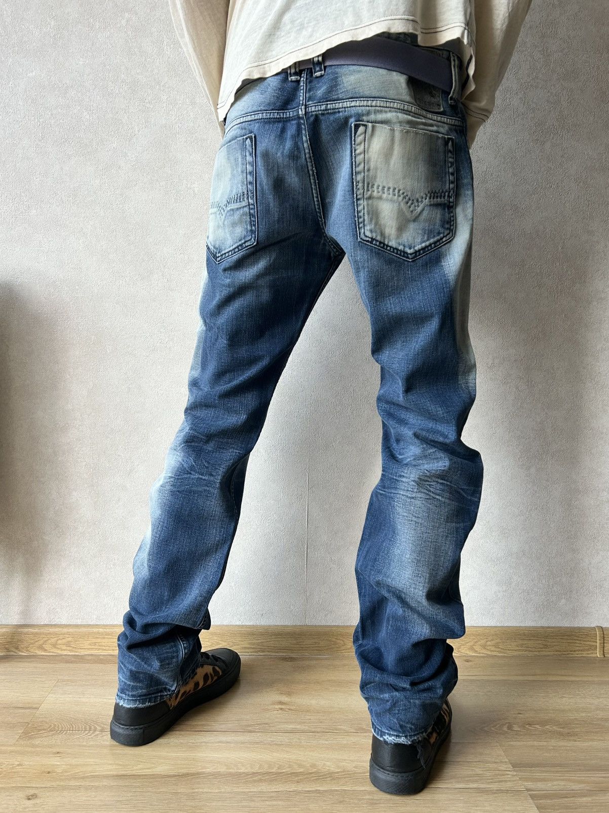 Diesel Diesel Safado Blue Eyecons 2015/1 Denim Jeans Y2K Size US 34 / EU 50 - 3 Thumbnail
