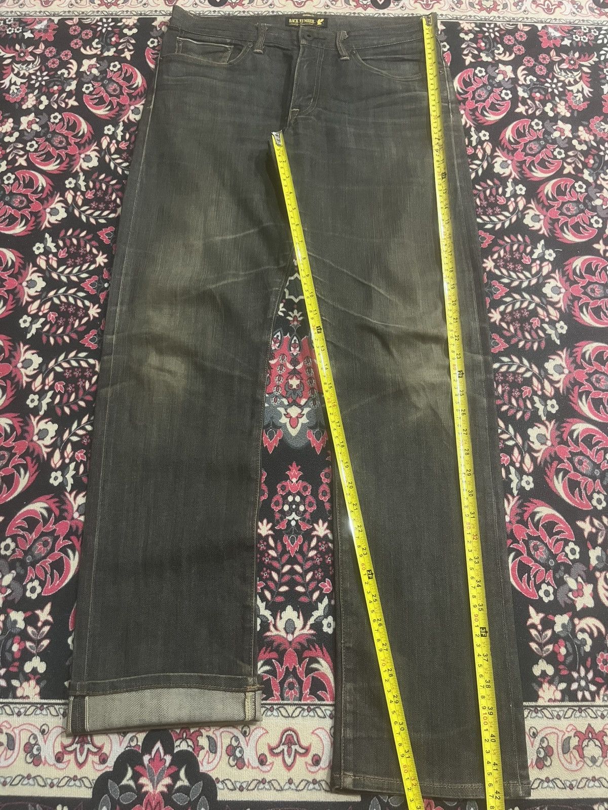 Kapital Japanese Back Number Rusty Wash Tight Straight Selvedge Jean Size US 32 / EU 48 - 13 Thumbnail