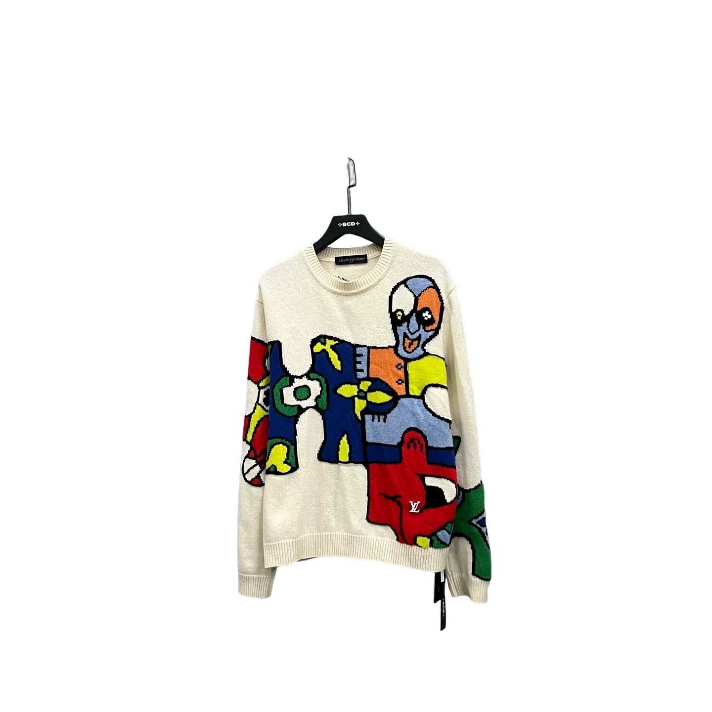Louis Vuitton Louis Vuitton Graphic Intarsia Knit Sweater Size XL Size US XL / EU 56 / 4 - 1 Thumbnail