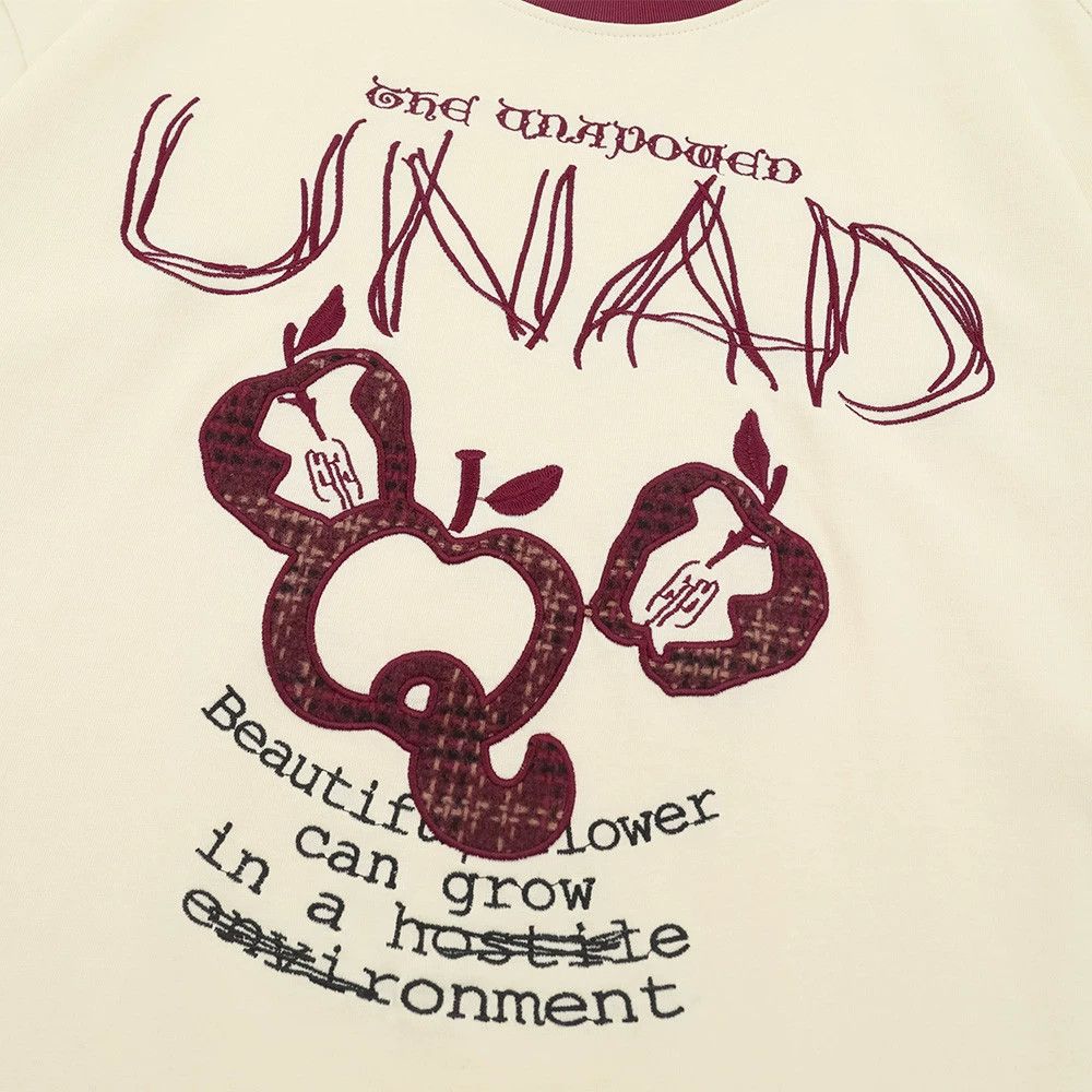 Japanese Brand × Vintage Casual round neck loose apple graffiti letter T-shirt Size US M / EU 48-50 / 2 - 4 Thumbnail