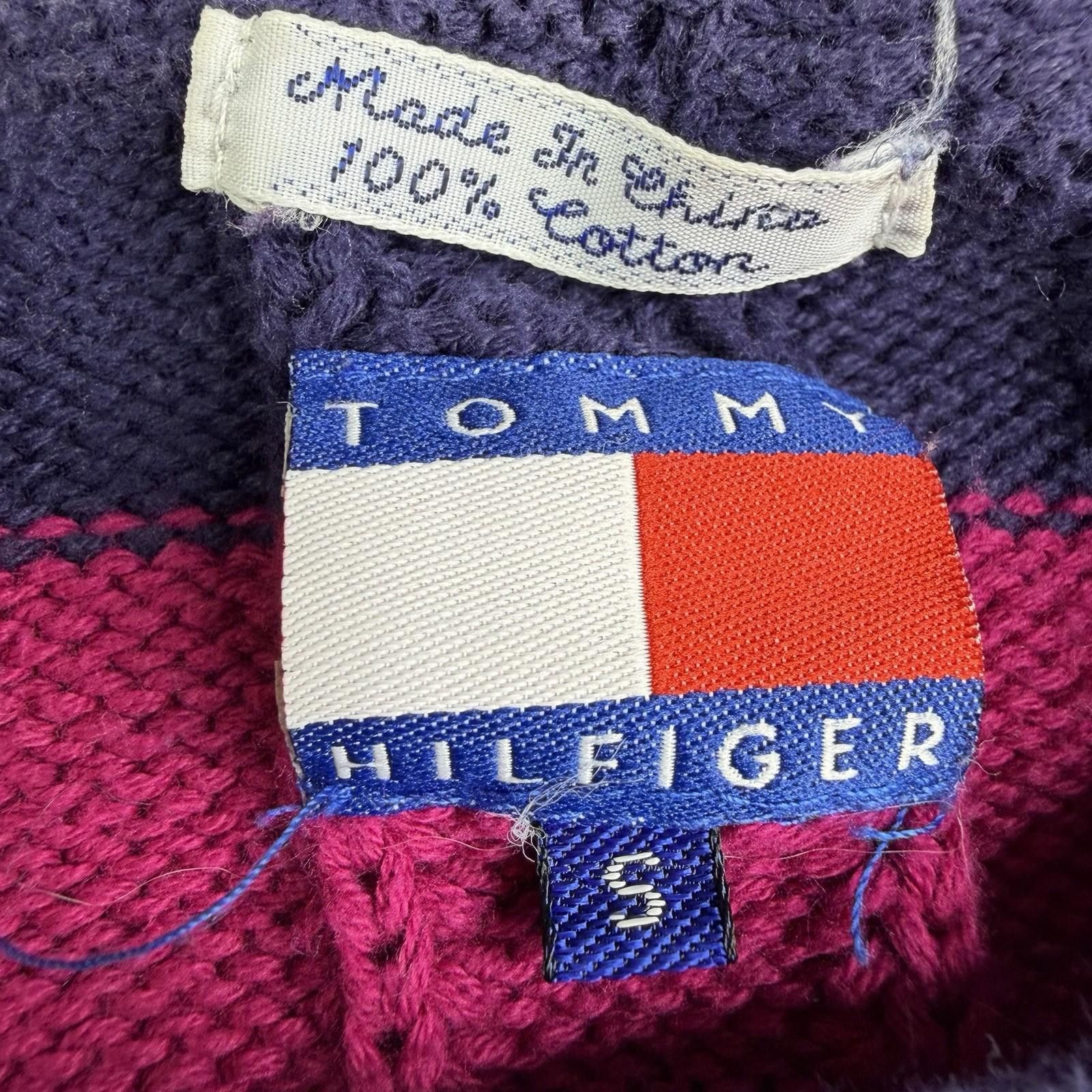 Tommy Hilfiger Vintage 90s Tommy Hilfiger Heavy Cotton Sweater Size S Size US S / EU 44-46 / 1 - 3 Thumbnail