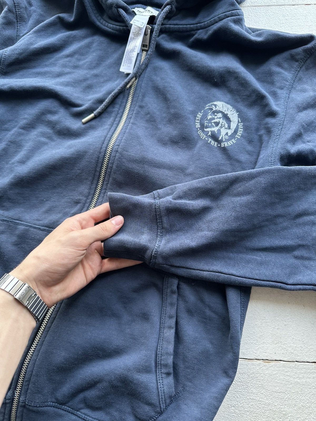 Diesel 🚨DIESEL HYPE BLUE HOODIE BIG LOGO BOXY FIT DENIM DIVISION Size US M / EU 48-50 / 2 - 6 Thumbnail