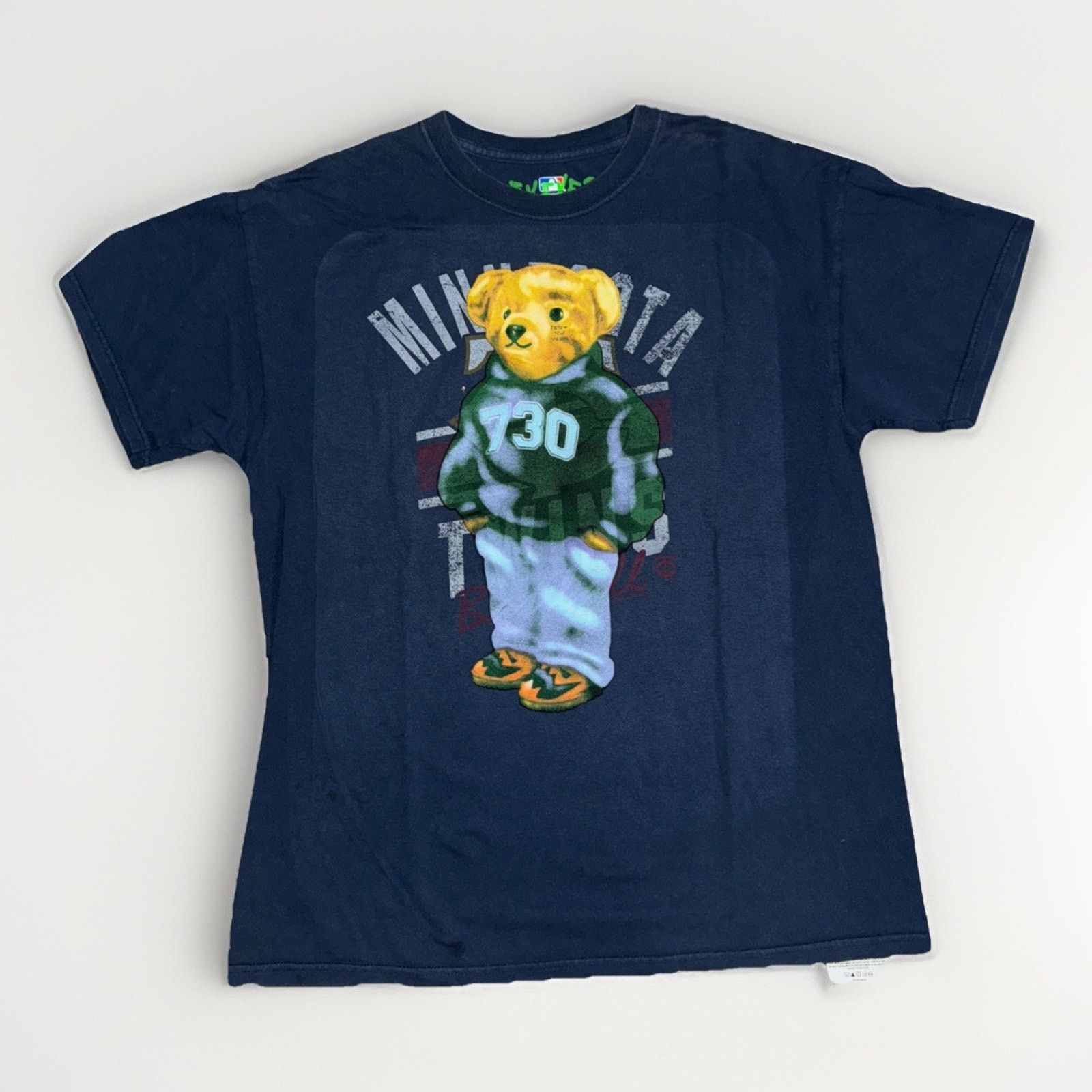 Asspizza Asspizza Revived Teddy Bear Graphic T-Shirt Navy Large 21x28 Size US L / EU 52-54 / 3 - 1 Thumbnail