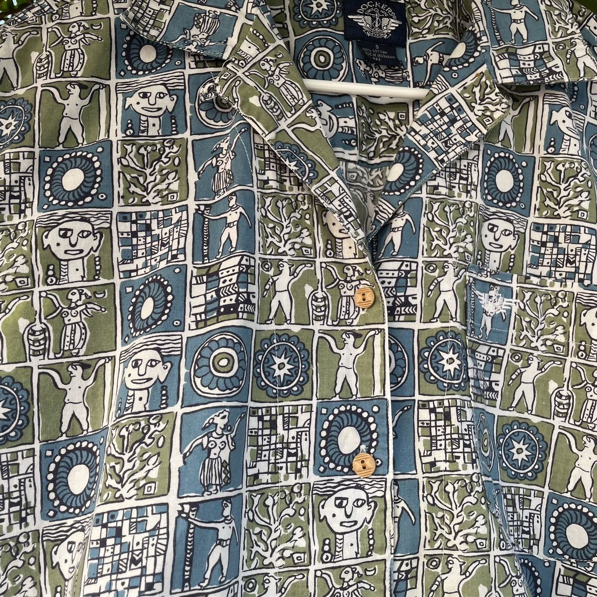 Japanese Brand × Vintage Vintage Cropped Camp Collar Shirt Floral Earth Boxy Size US M / EU 48-50 / 2 - 4 Thumbnail