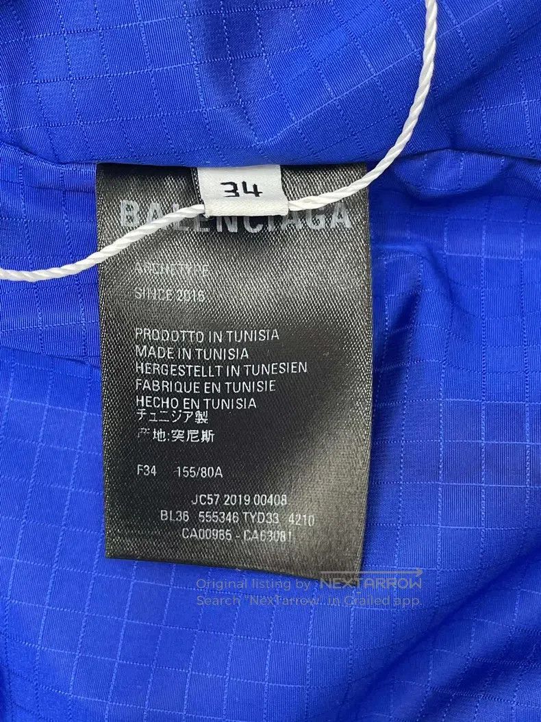 Other Balenciaga Blue Cotton Filled Jacket Size XXS / US 00 / IT 34 - 7 Thumbnail