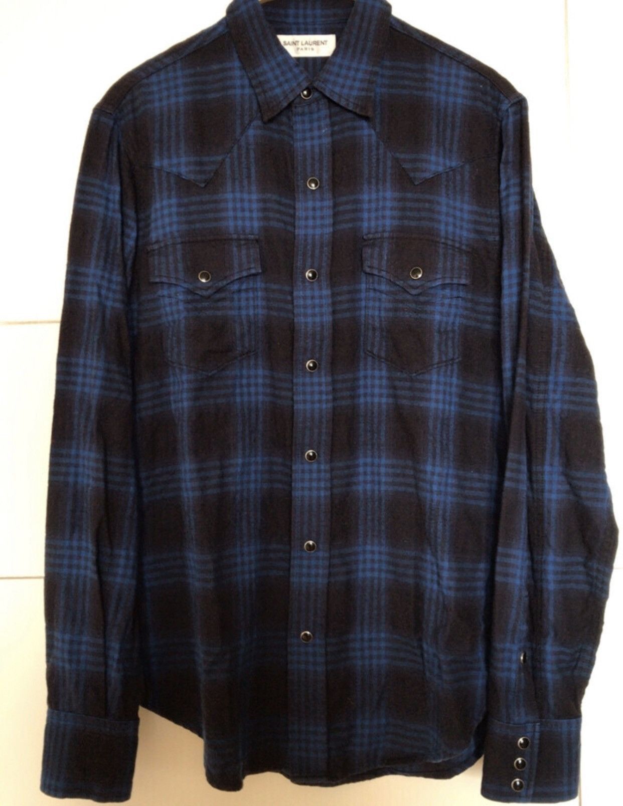 Saint Laurent Paris Saint Laurent YSL shirt - DMC Size US S / EU 44-46 / 1 - 1 Thumbnail