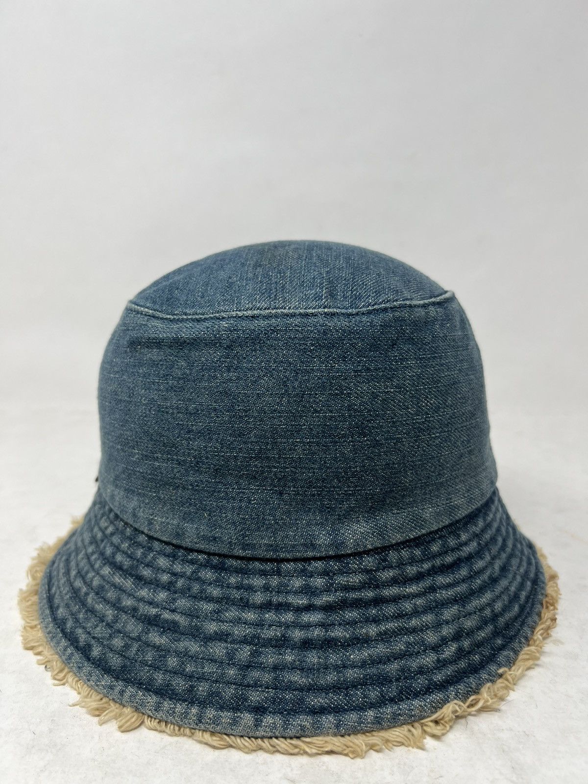 Japanese Brand U.G.I.Z Frayed Distressed Japan Brown Strap Bucket Hat Cap Size ONE SIZE - 2 Thumbnail
