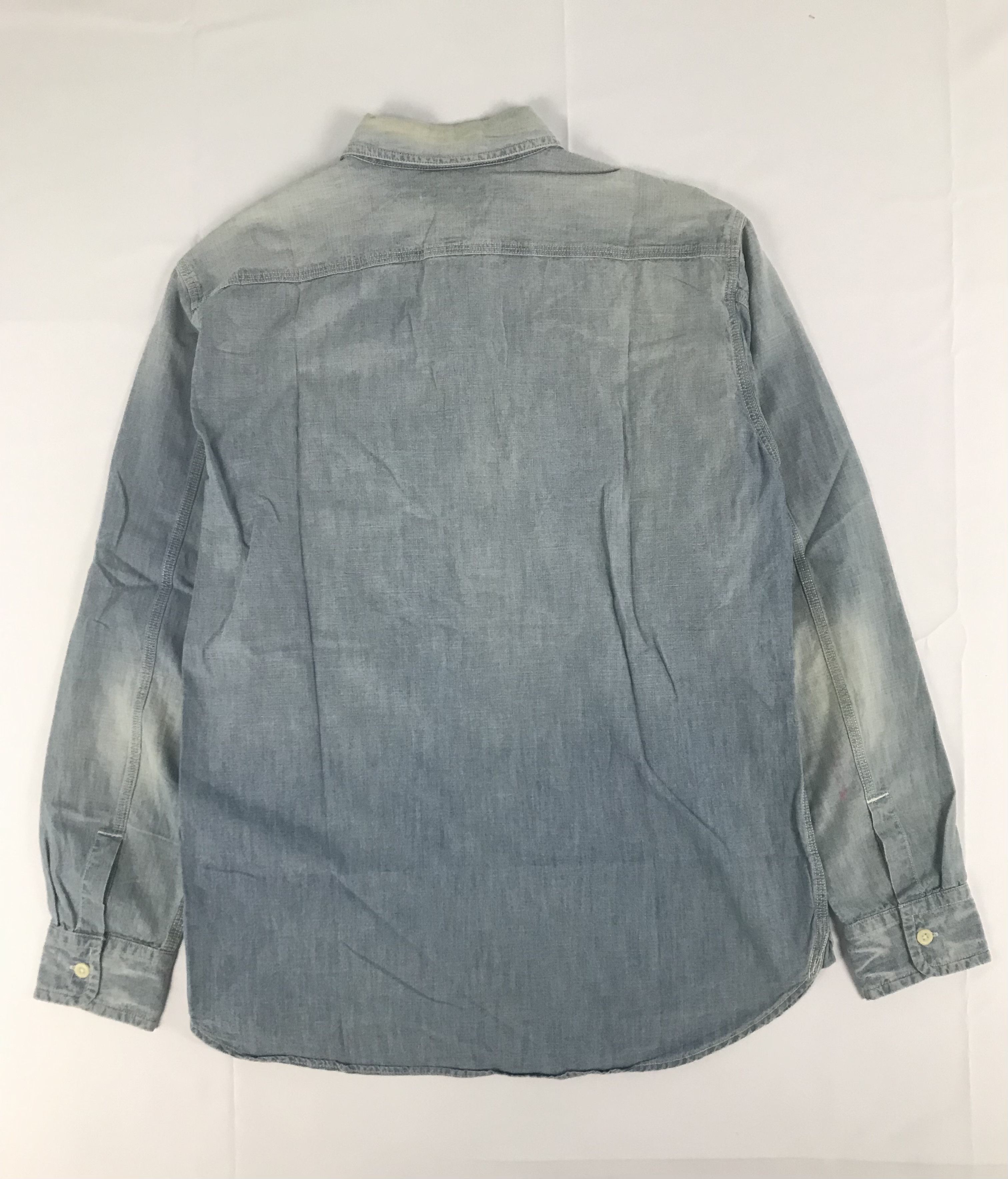 Uniqlo Original Uniqlo Selvedge Denim Work Shirt Size US L / EU 52-54 / 3 - 5 Thumbnail