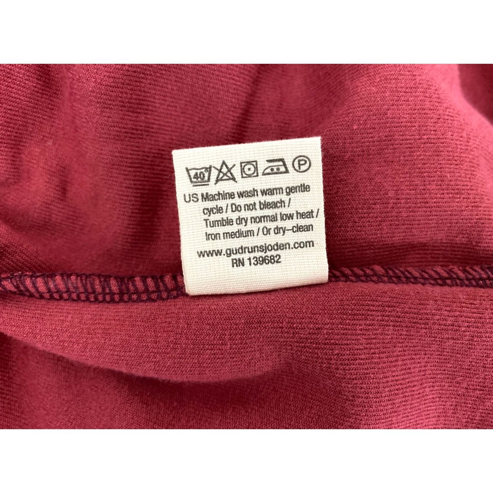 Vintage Gudrun Sjoden Womens Dress XL A-Line Dress Red Knee Length GBP Product Now Official 100% Genuine Size XL / US 12-14 / IT 48-50 - 7 Thumbnail