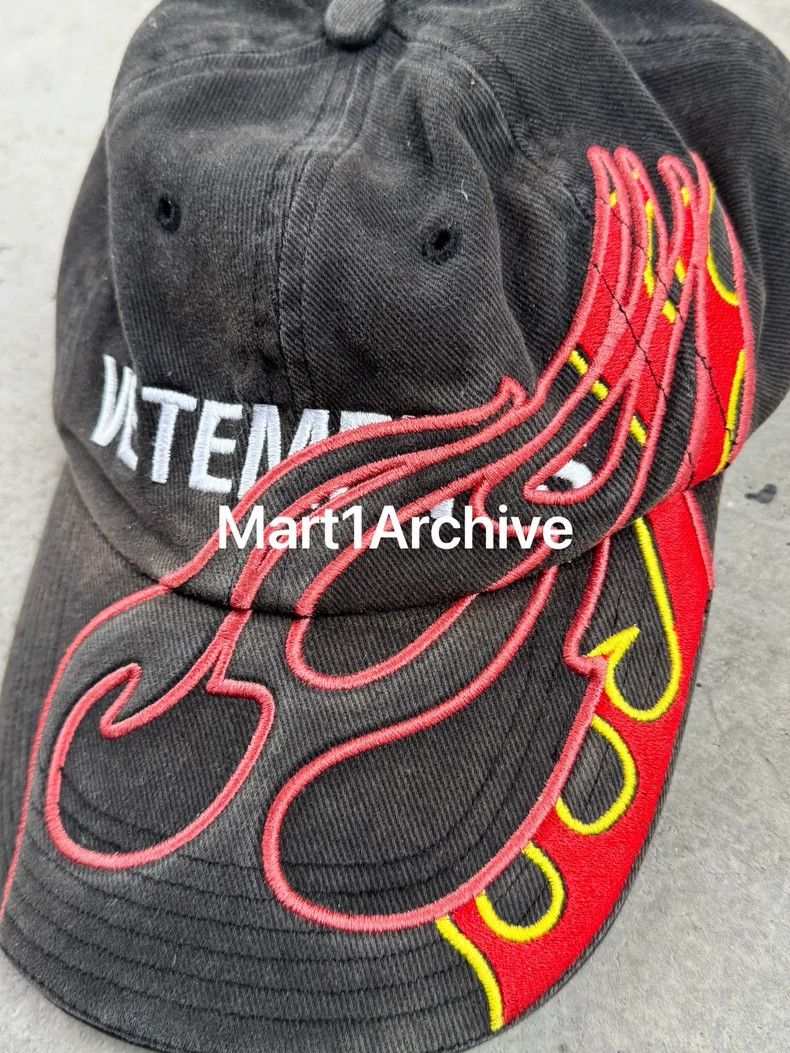 Vetements Vetements Flame embroidered cap 2503-Nextarrow Size ONE SIZE - 2 Thumbnail