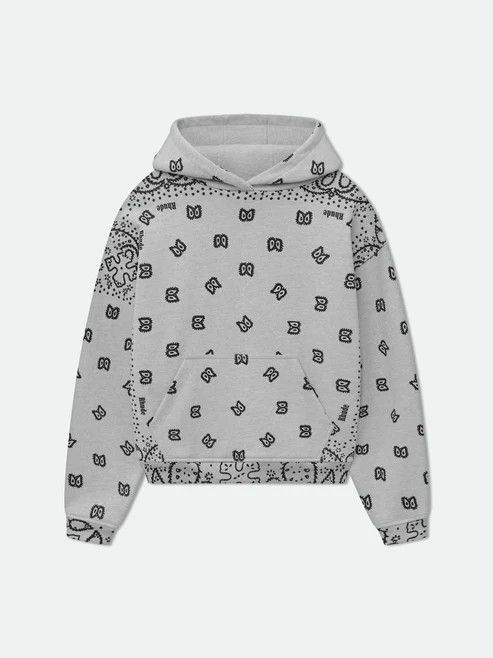 Rhude o1w1db1em1224 Bandana Hoodie in Grey Size US S / EU 44-46 / 1 - 1 Thumbnail