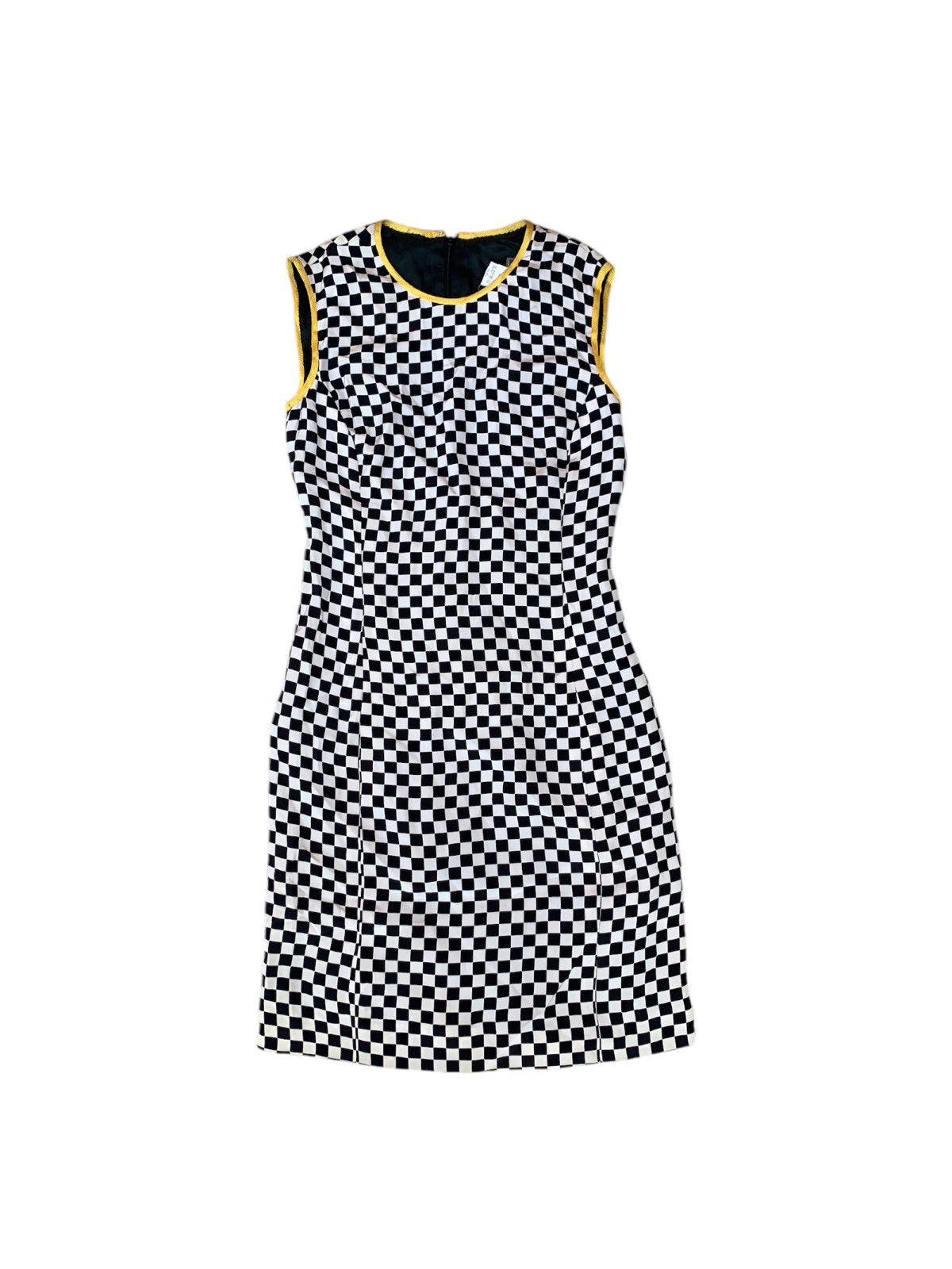 Versace × Vintage F/W 1995 checkerboard very rare Size S / US 4 / IT 40 - 1 Thumbnail