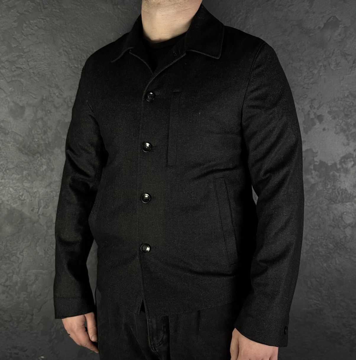 Bogner BOGNER Virgil Wool Cashmere Solid Black OverShirt Jacket Size US S / EU 44-46 / 1 - 2 Thumbnail