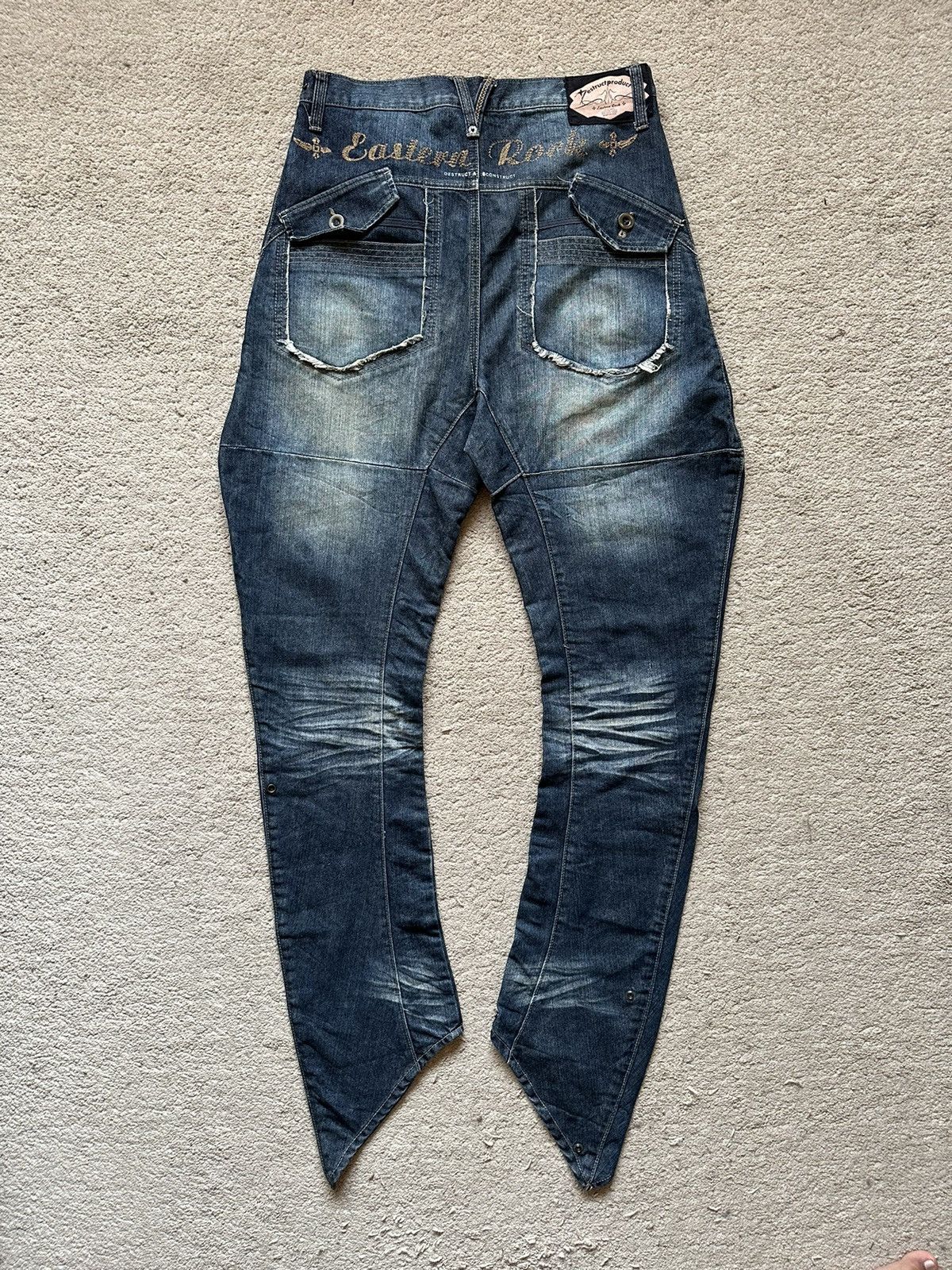PPFM 2000s PPFM Destruct Product J Cut Jeans Transform Bag Size US 30 / EU 46 - 6 Thumbnail