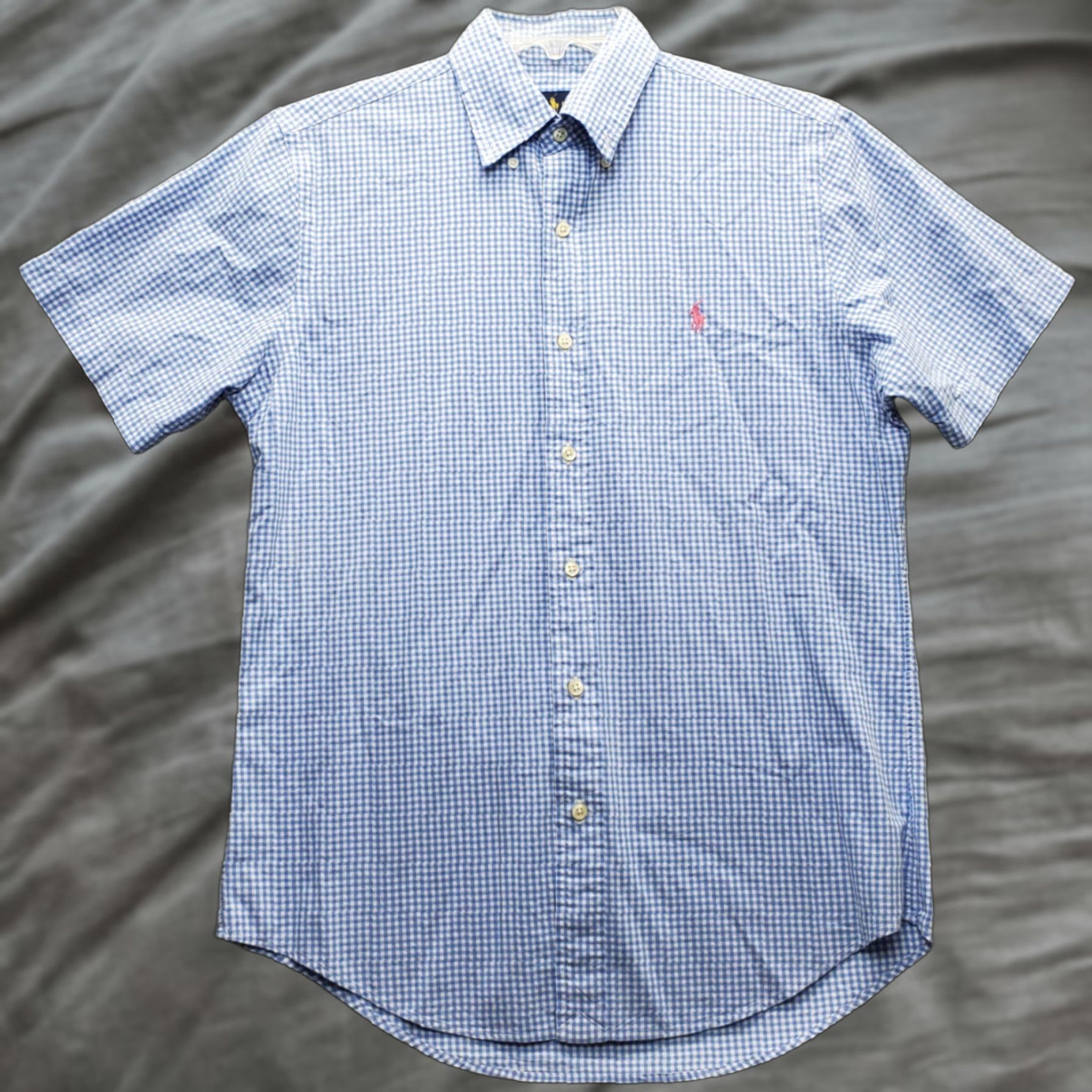 Ralph Lauren Ralph Lauren Golf Shirt Mens S Multicolor Gingham Short Sleeve Pony Logo Button-Down Shirt Mens Size S Size US S / EU 44-46 / 1 - 1 Thumbnail