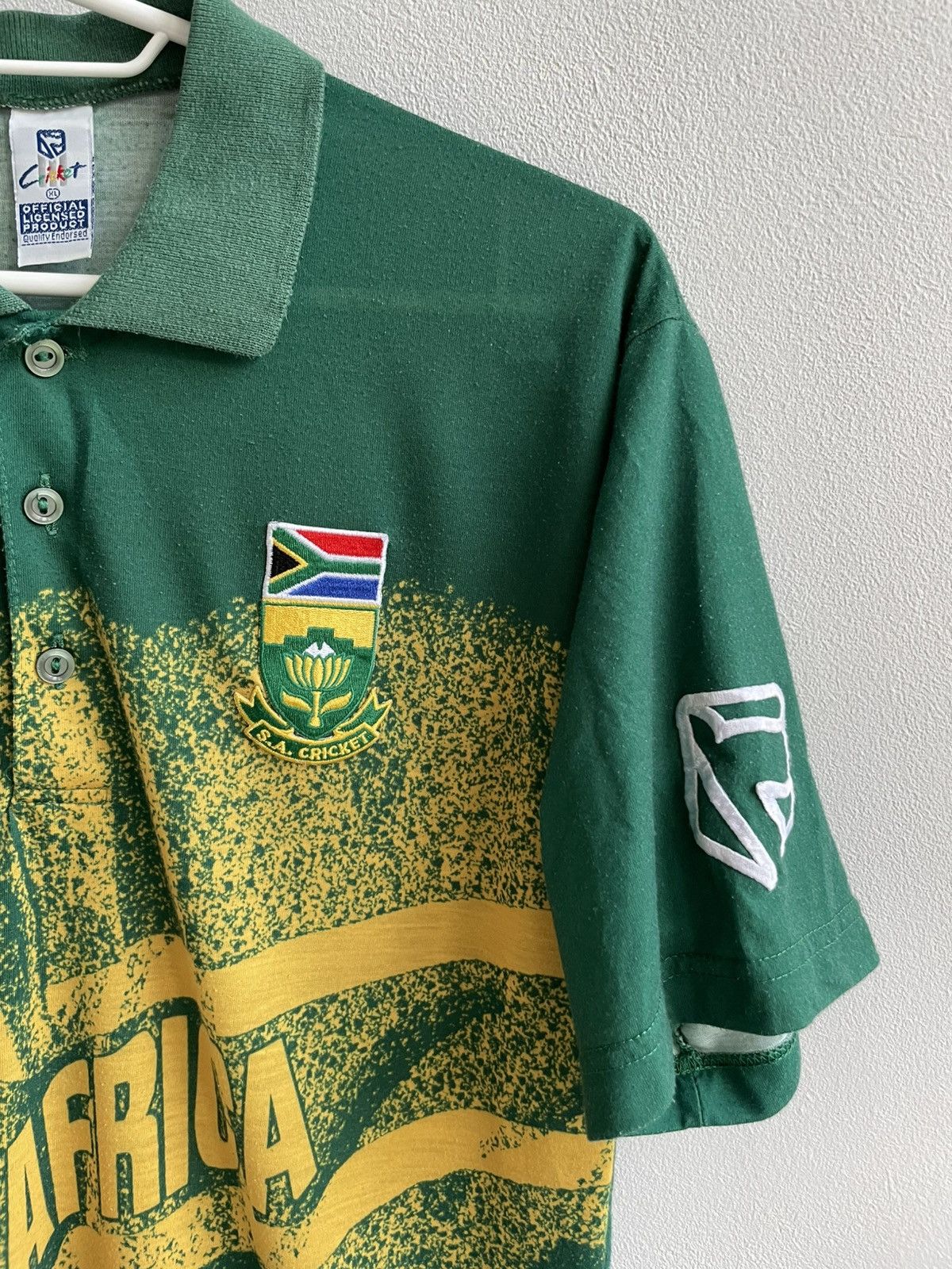 Vintage Vintage South Africa 1997 Cricket ODI Proteas Jersey Shirt Size US XL / EU 56 / 4 - 5 Thumbnail