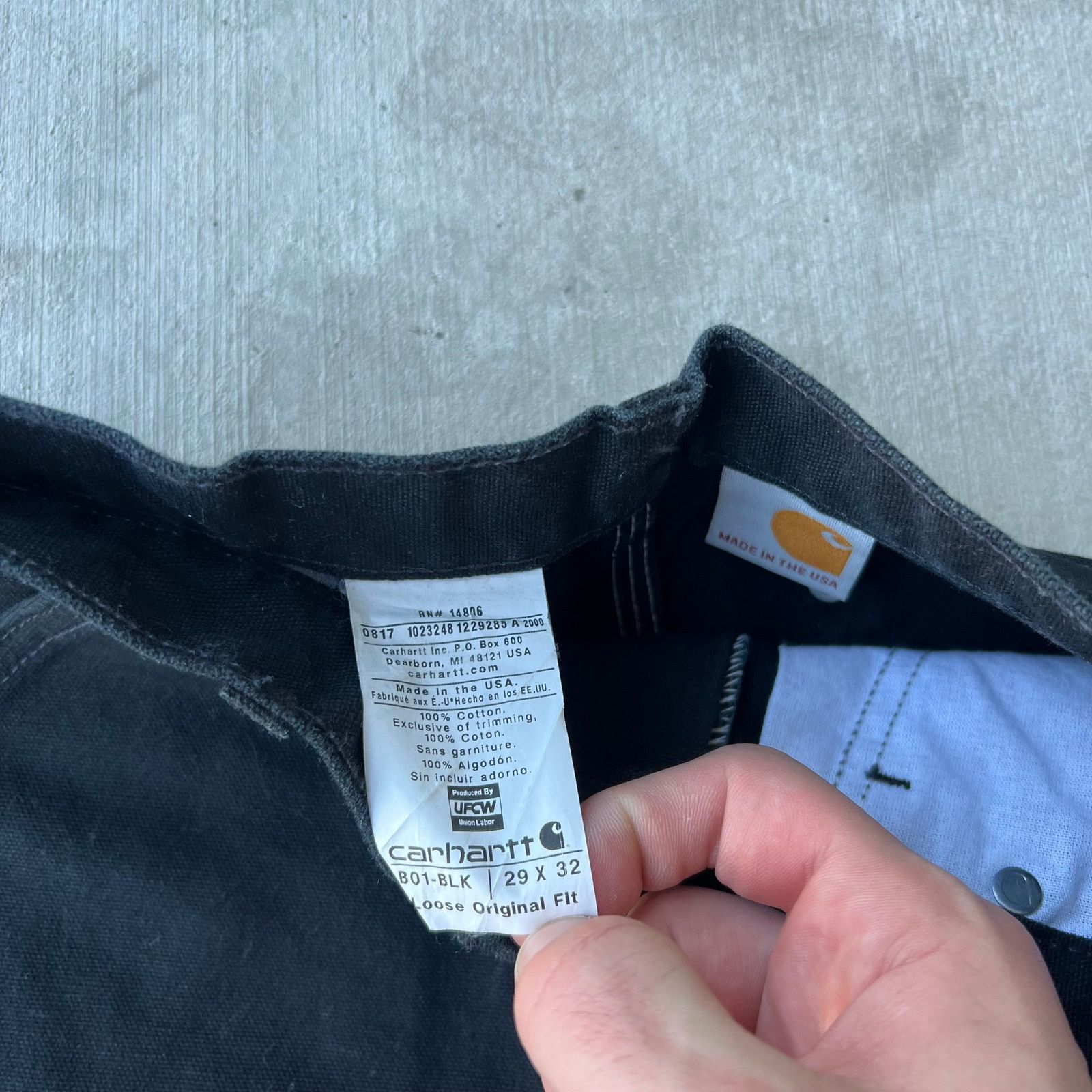 Carhartt × Vintage Carhartt black double knee work wear carpenter pants Size US 28 / EU 44 - 4 Thumbnail