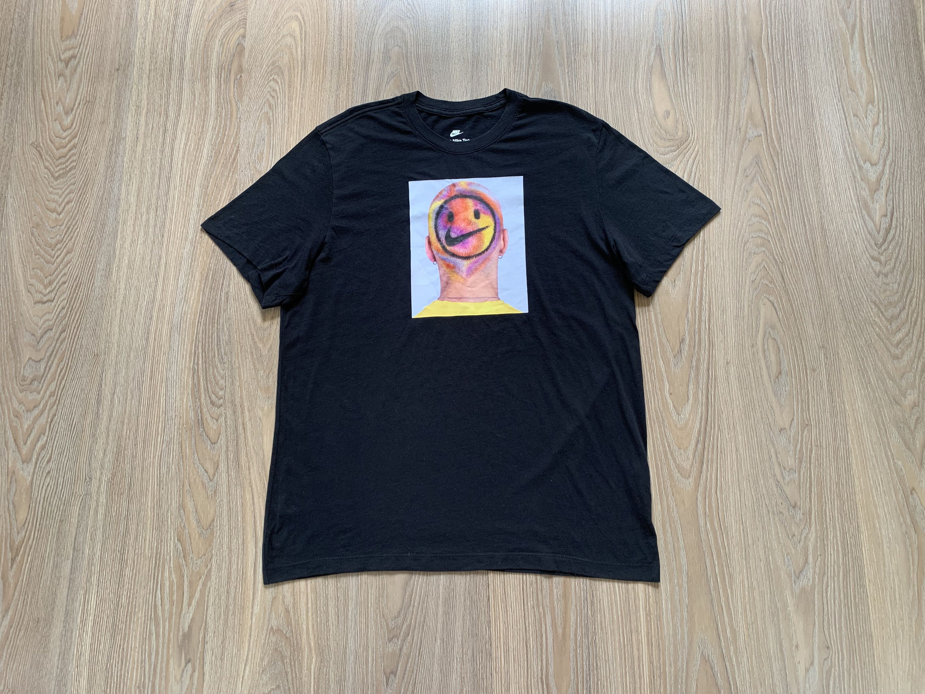 Nike The Nike Tee Smiley Face Humor Black Cotton Printed T Shirt Size US XL / EU 56 / 4 - 1 Thumbnail