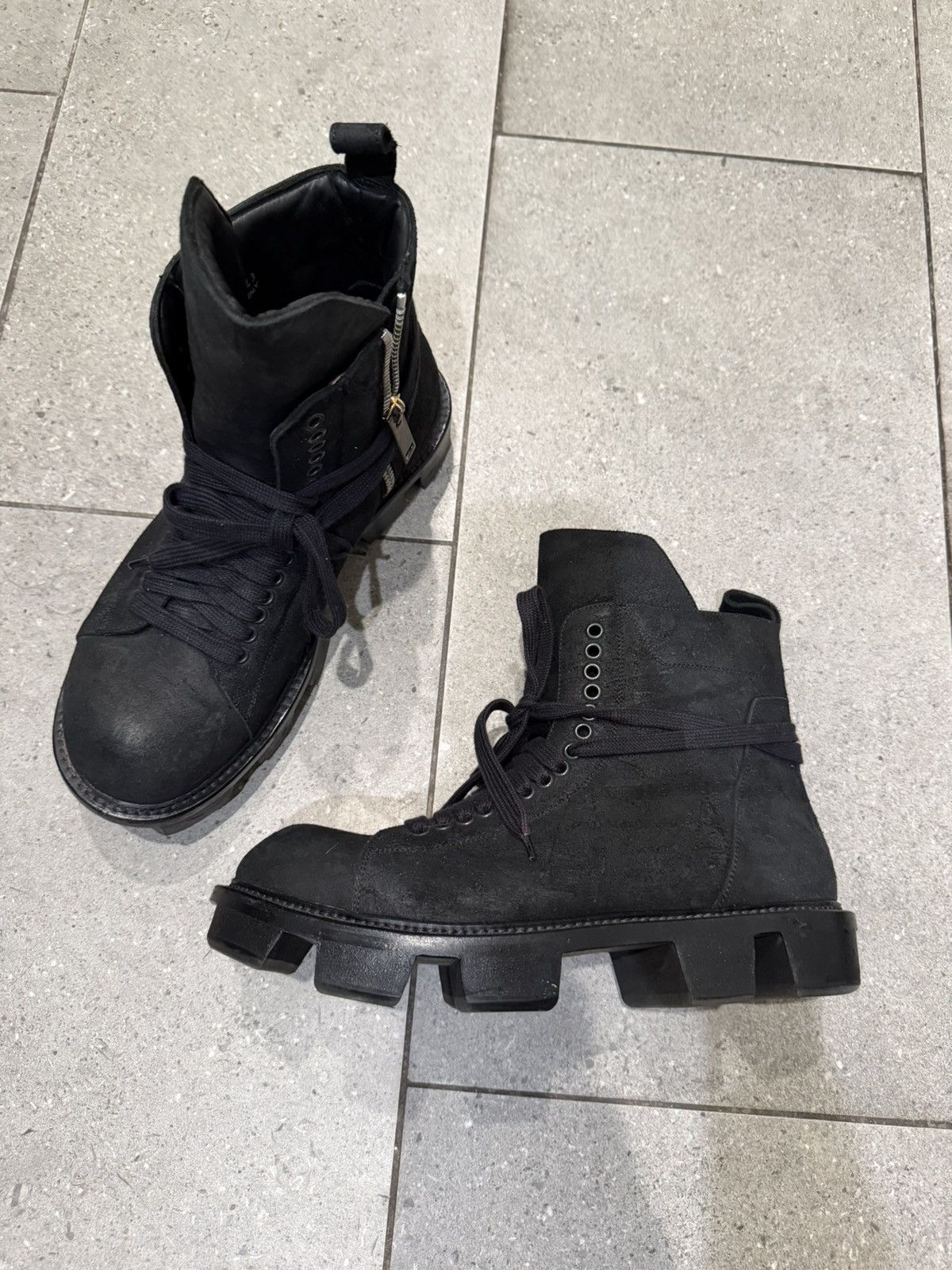 Rick Owens Rick Owens FW13 'PLINTH' megatooth boots Size US 10 / EU 43 - 3 Thumbnail