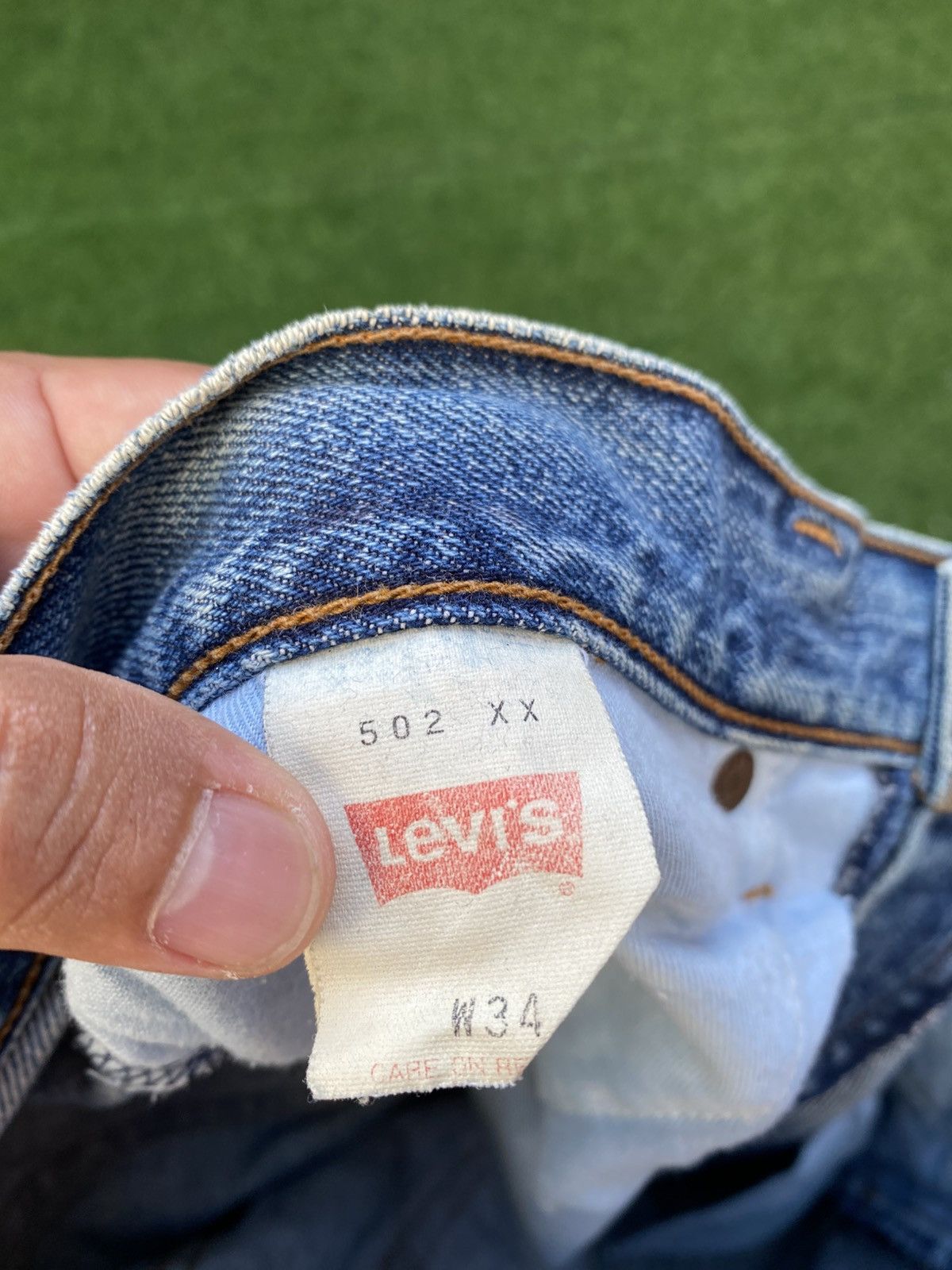 Levi's Vintage Clothing W34x31.5 Vintage levi's 502 Big E redline distressed denime Size US 34 / EU 50 - 7 Thumbnail