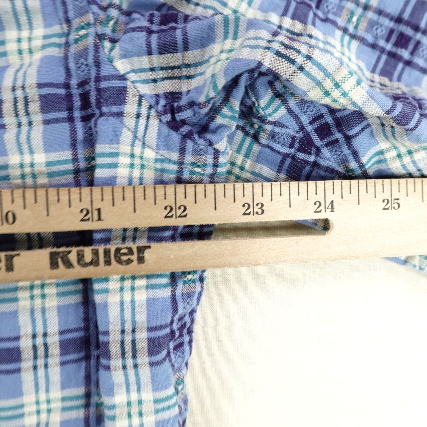 Vintage VINTAGE L.L. Bean Button-Up Shirt Mens Medium Tall Blue Plaid 90s Casual Workwear Size US M / EU 48-50 / 2 - 6 Thumbnail