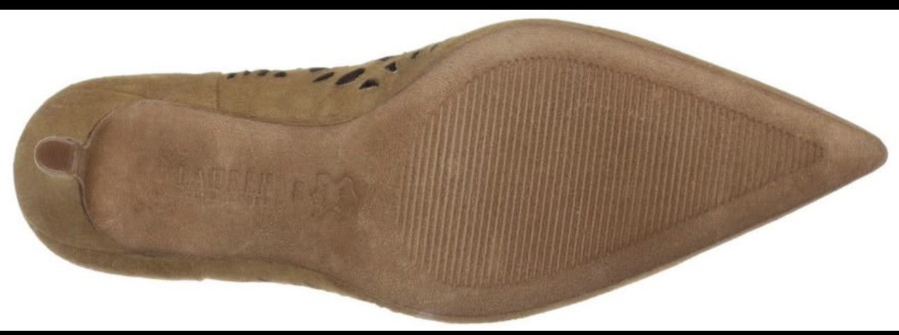 Ralph Lauren Lauren Ralph Lauren Suede Cutout Heels Size US 7.5 / IT 37.5 - 6 Thumbnail