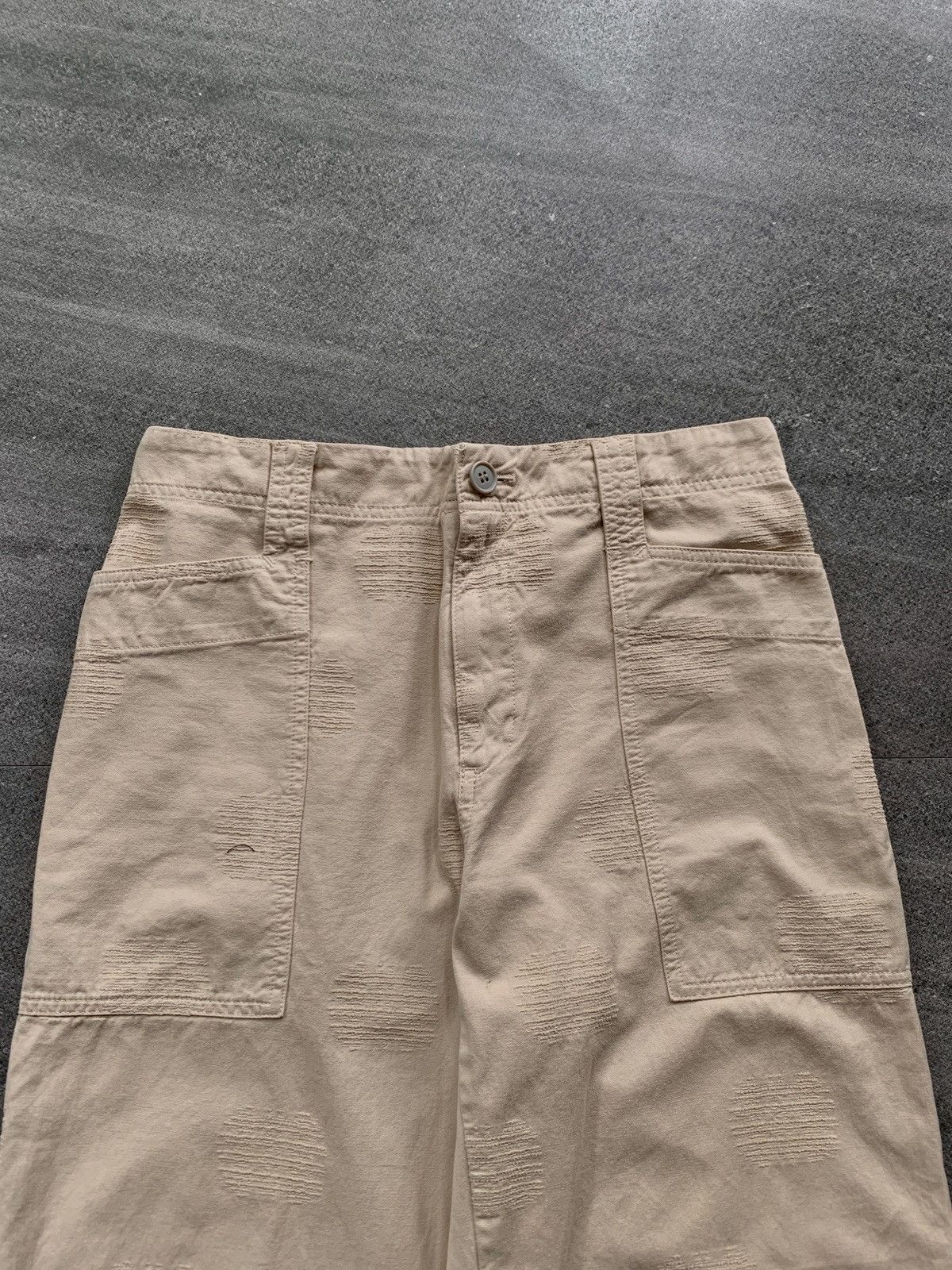 Issey Miyake FREE TAX! Plantation Scratches Effect Relaxed Pants Size US 31 - 3 Thumbnail